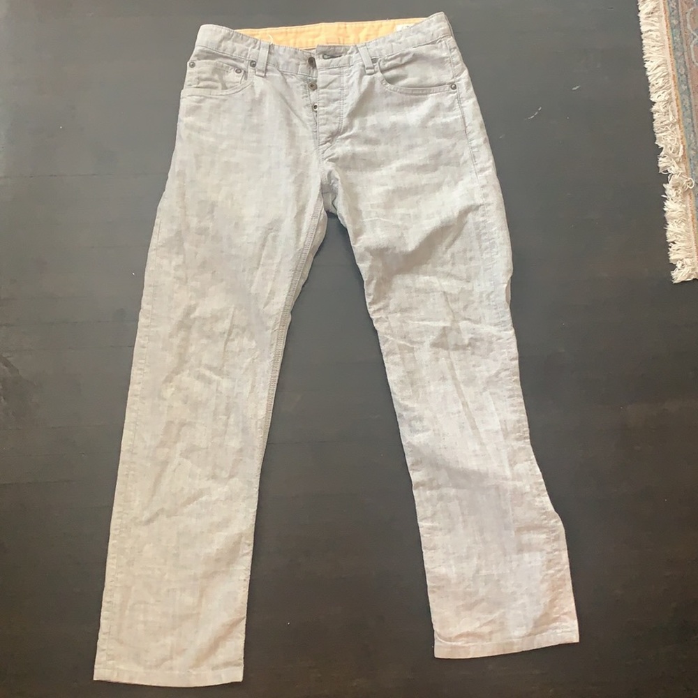 Rag and bone men’s cotton pant with button fly